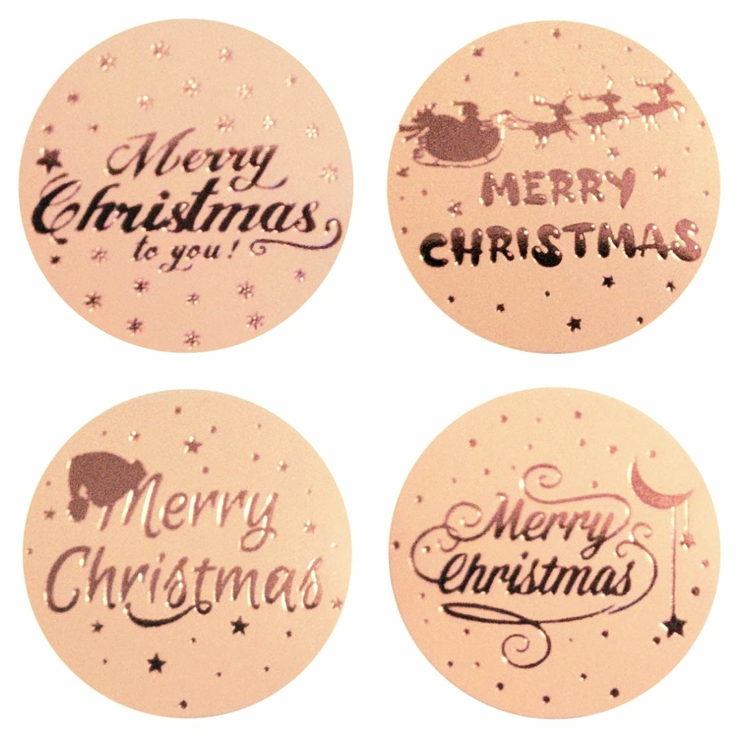 2,5cm Kerst Stickers - Diverse Soorten