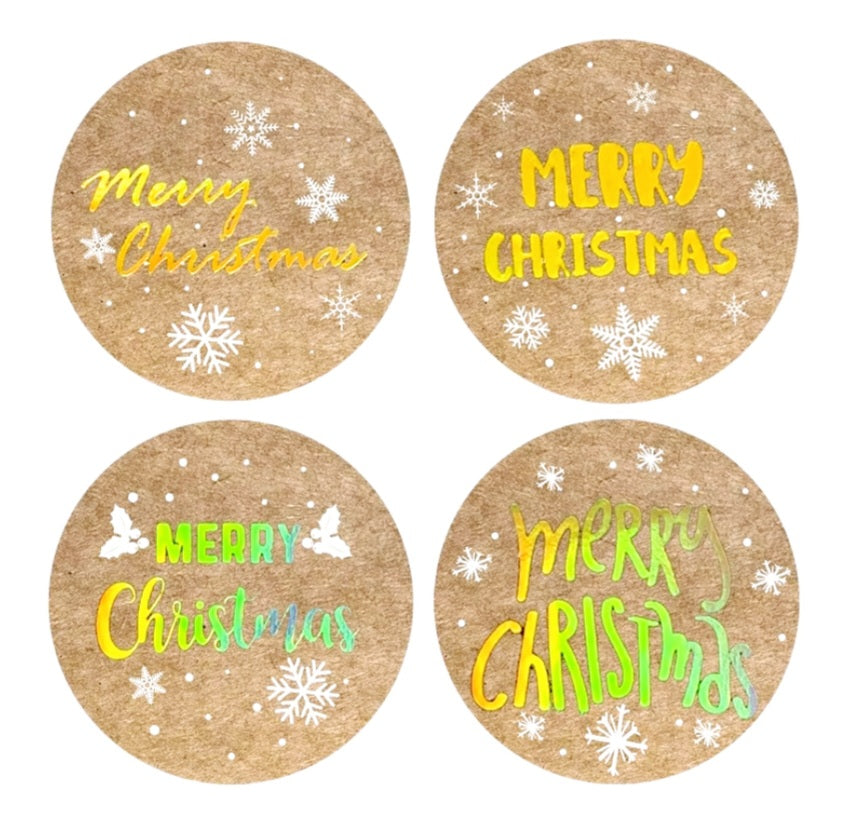 2,5cm Kerst Stickers - Diverse Soorten