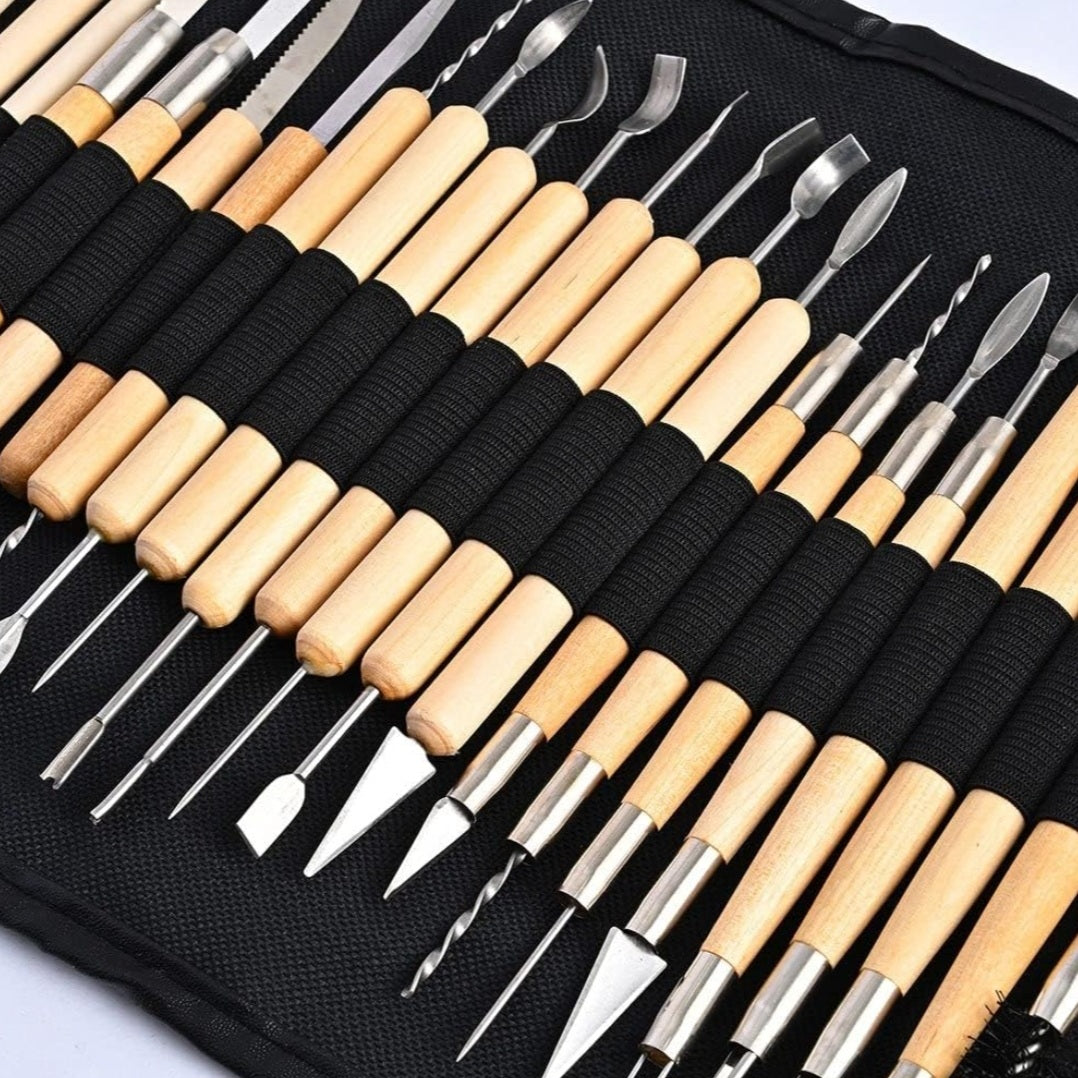 Boetseer kleigereedschap 61-delig