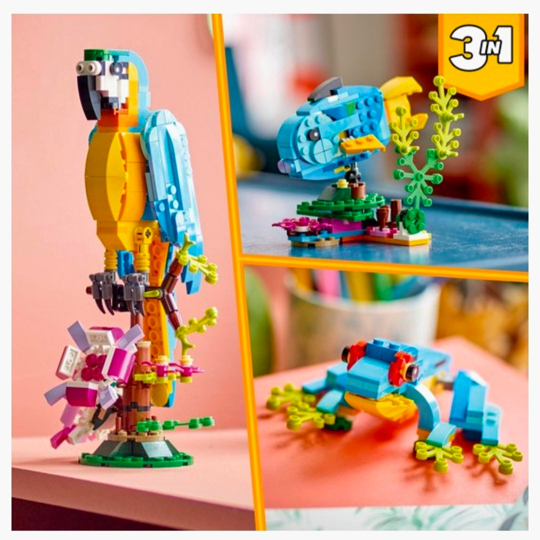 LEGO 31136: Creator 3in1 - Exotische Papagaai