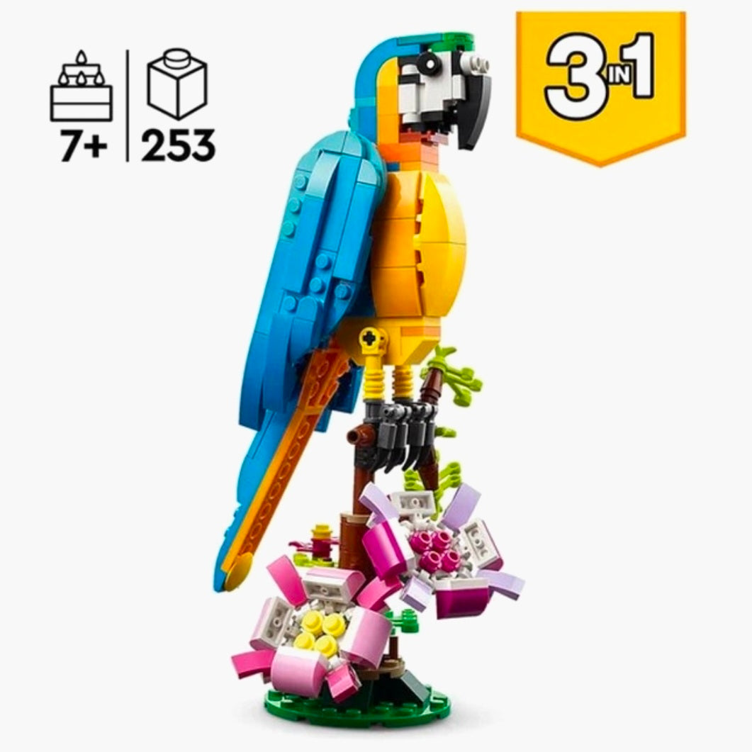 LEGO 31136: Creator 3in1 - Exotische Papagaai