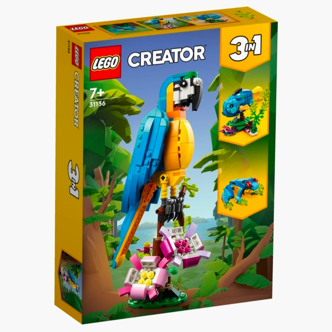LEGO 31136: Creator 3in1 - Exotische Papagaai