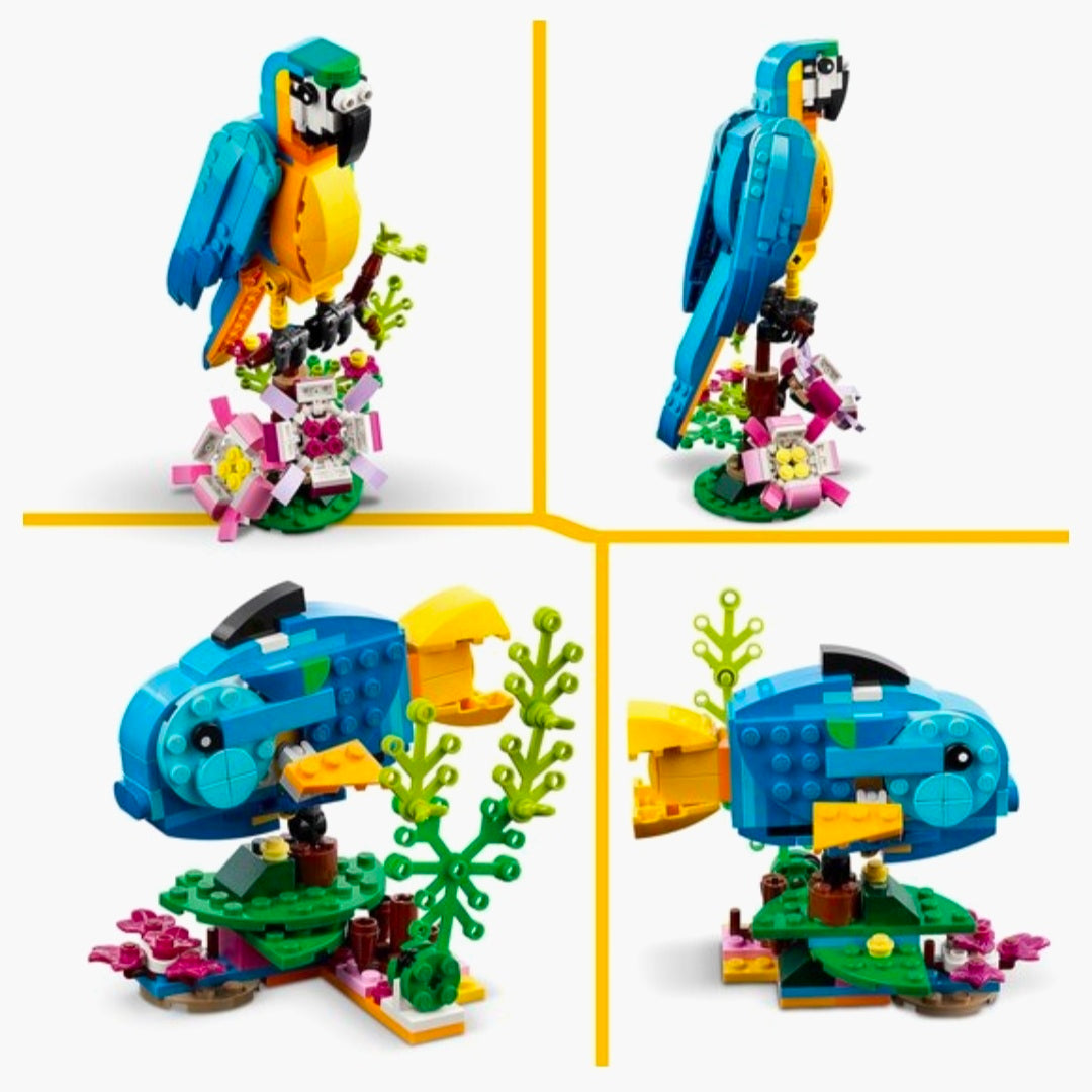 LEGO 31136: Creator 3in1 - Exotische Papagaai