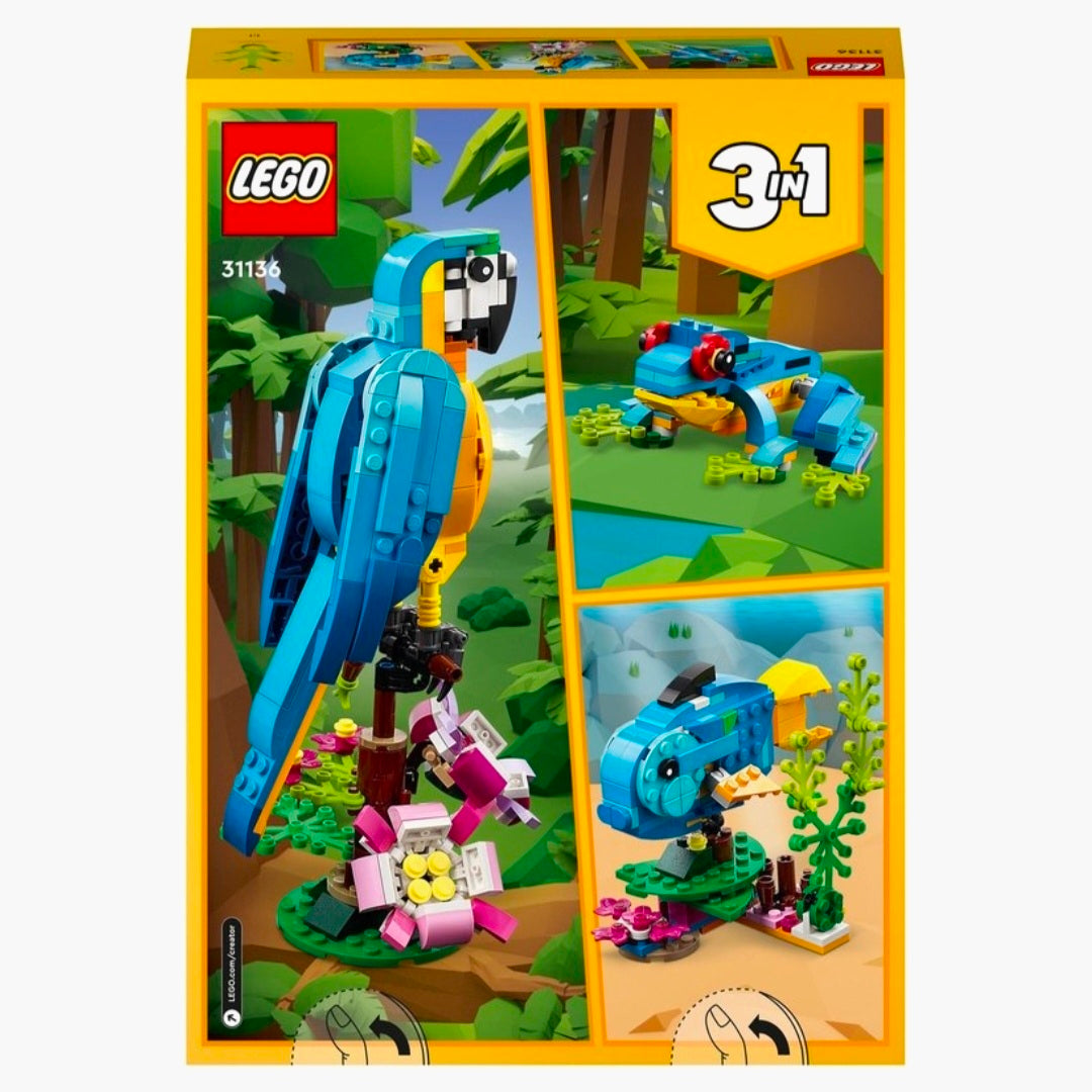 LEGO 31136: Creator 3in1 - Exotische Papagaai