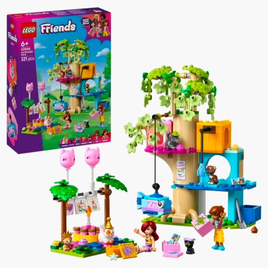 LEGO 42666: Friends - Kattenverjaardagsfeestje & Boomhut