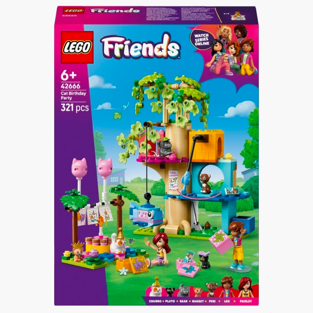 LEGO 42666: Friends - Kattenverjaardagsfeestje & Boomhut