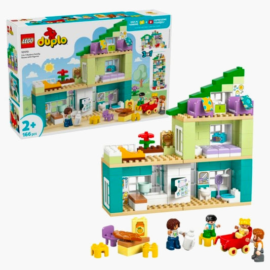 LEGO Duplo 10470: Modern Familiehuis met Figuren 3in1