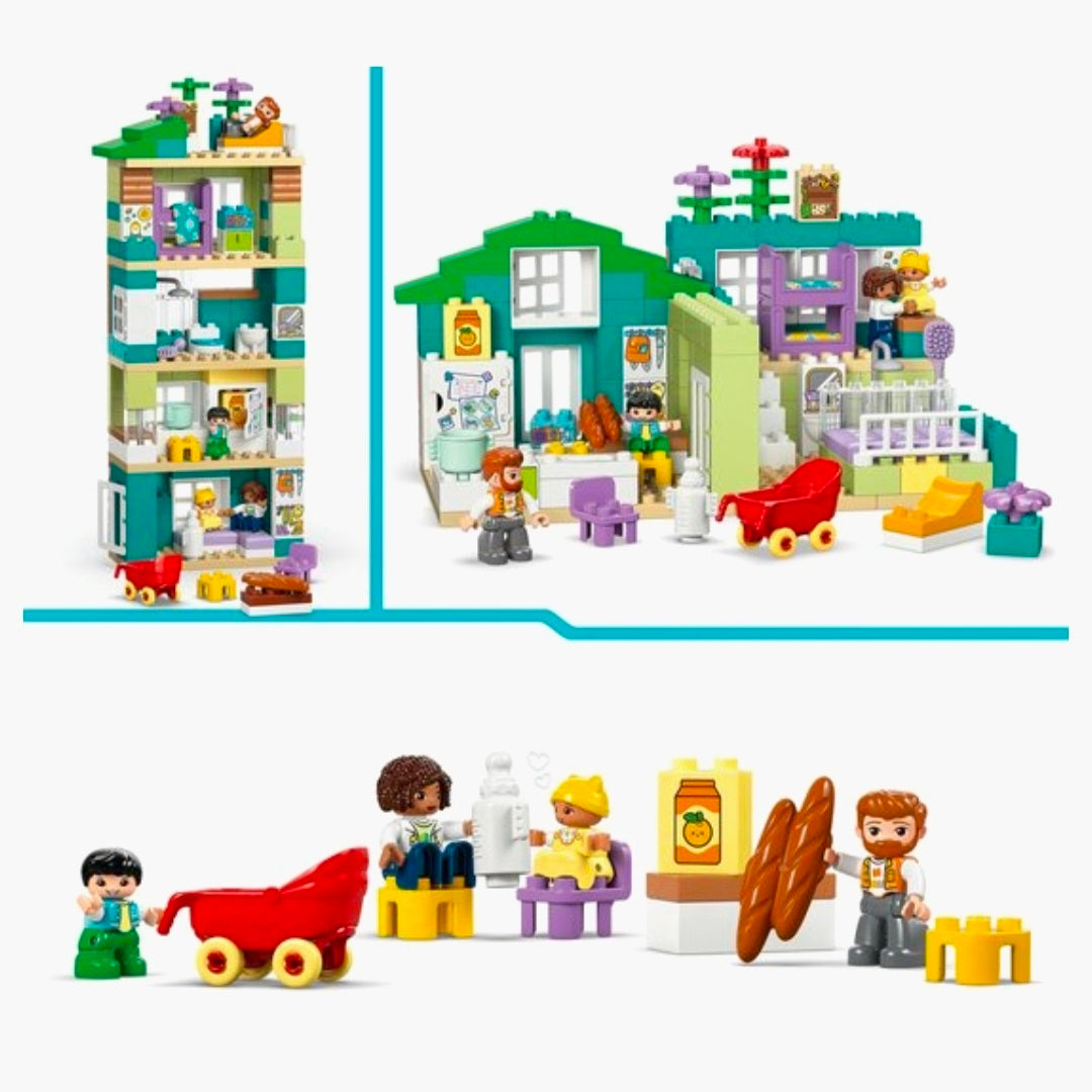LEGO Duplo 10470: Modern Familiehuis met Figuren 3in1