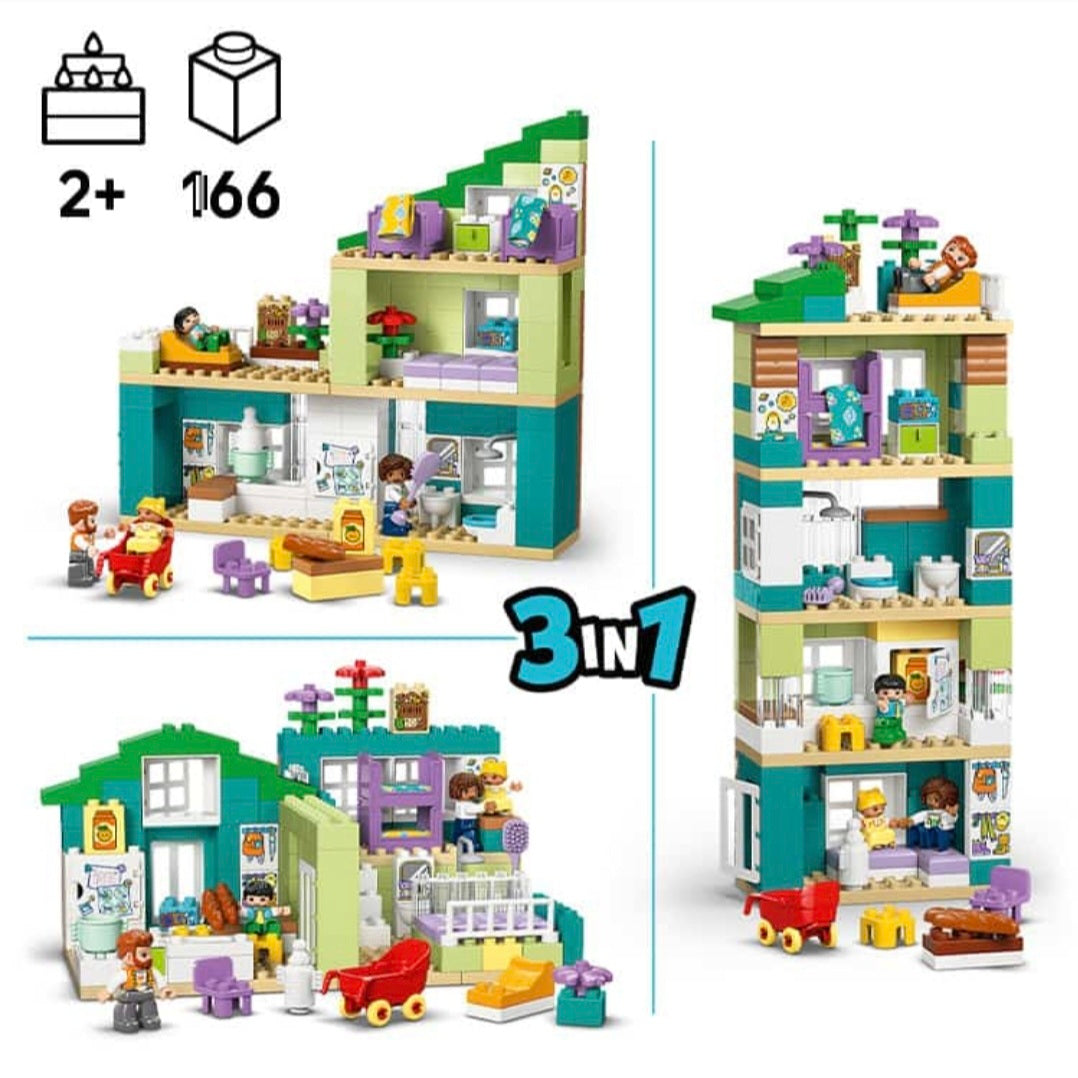 LEGO Duplo 10470: Modern Familiehuis met Figuren 3in1