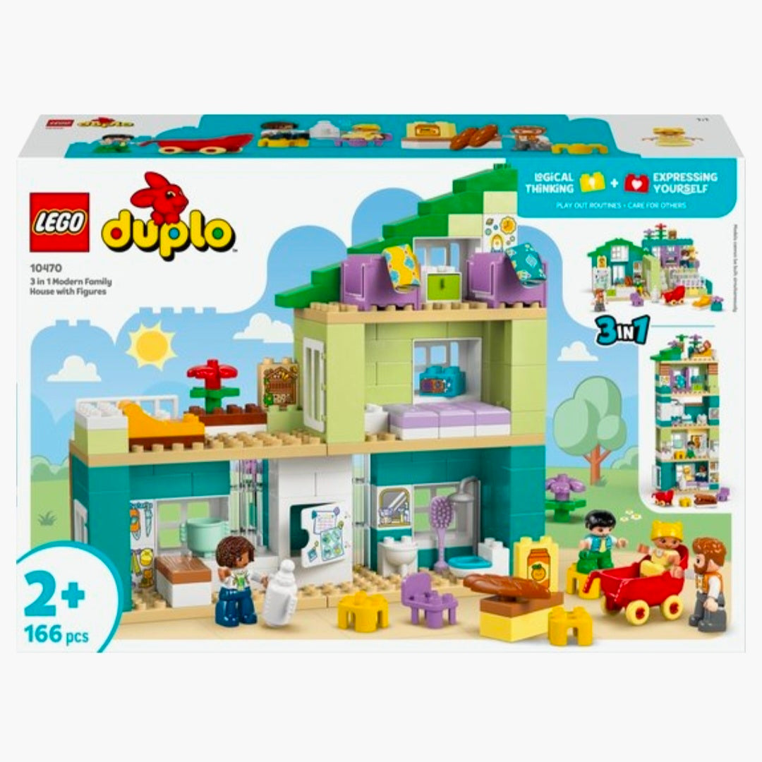 LEGO Duplo 10470: Modern Familiehuis met Figuren 3in1