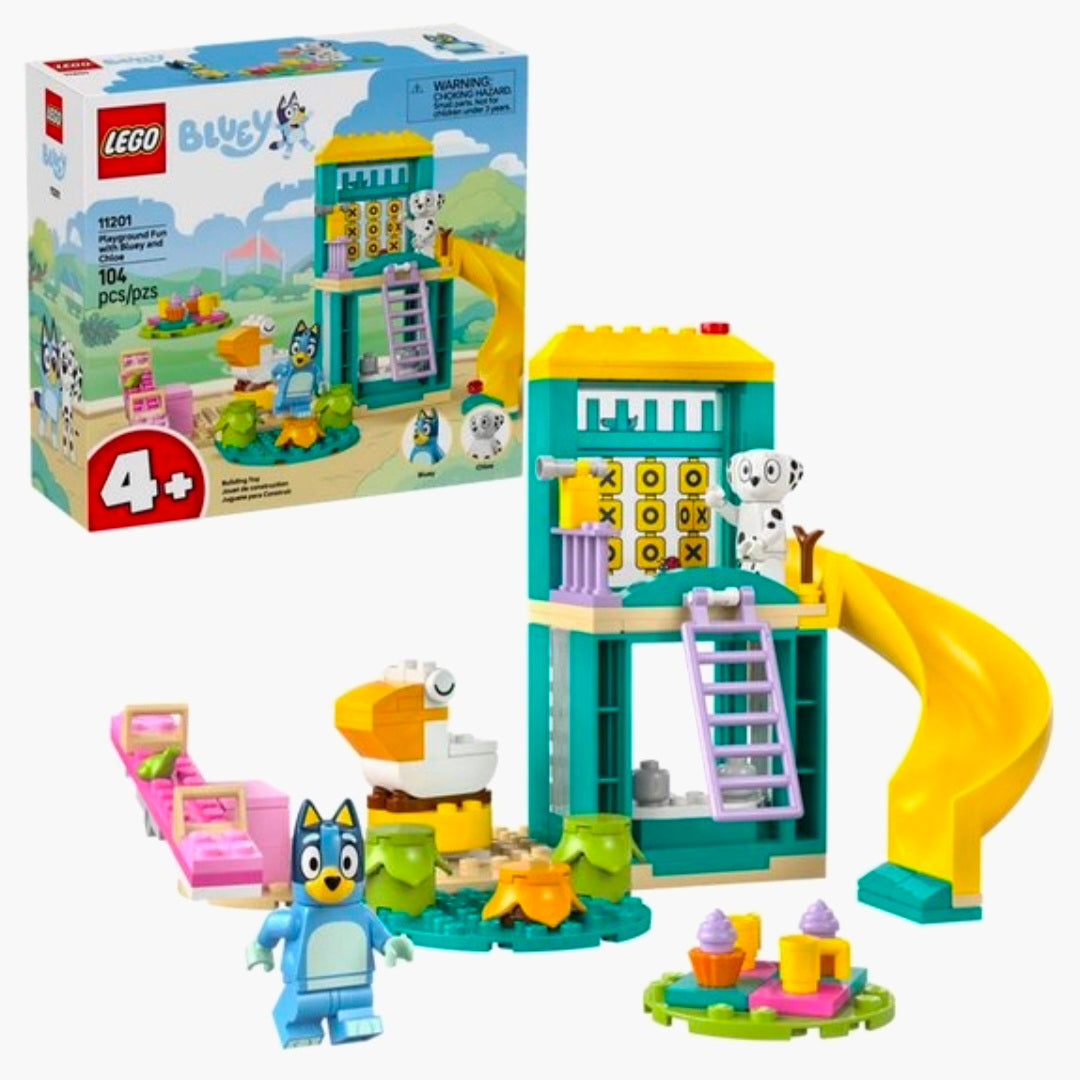 LEGO 11201: Bluey en Chloé in de Speeltuin