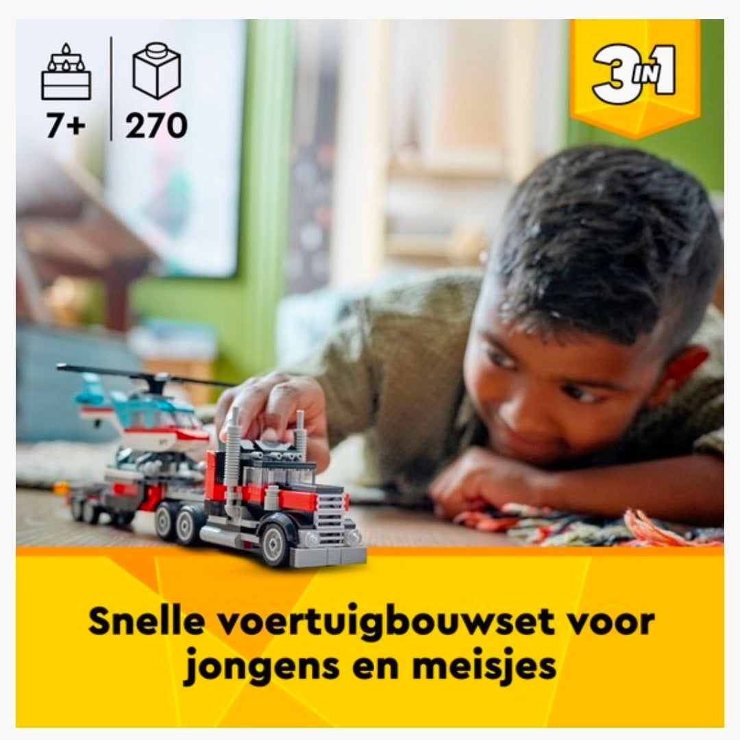 LEGO 31146: Creator 3in1 - Truck met Helikopter