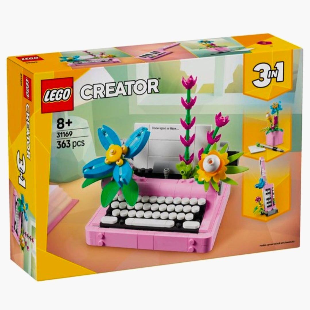 LEGO 31169: Creator 3in1 - Typemachine met bloemen