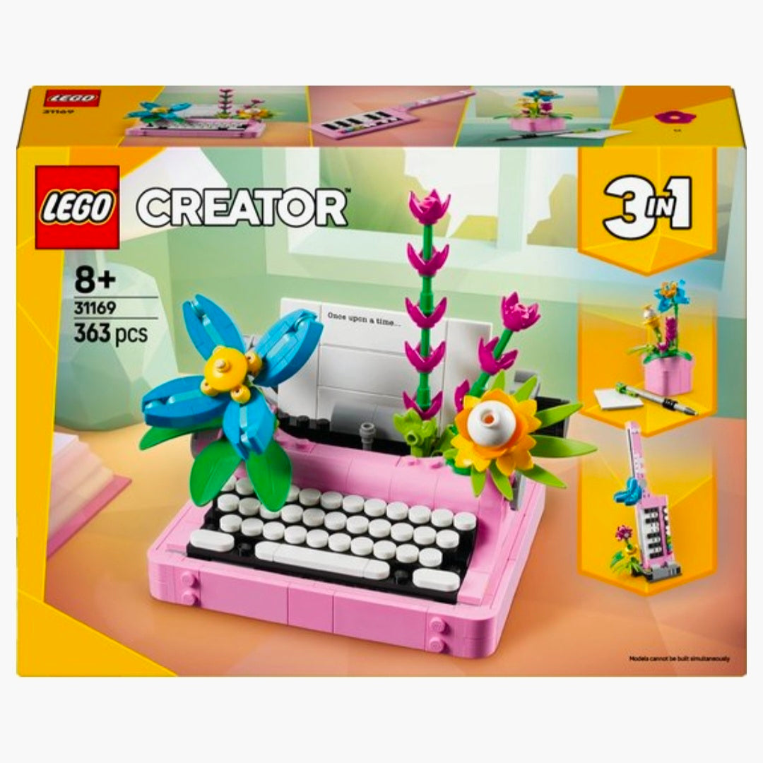 LEGO 31169: Creator 3in1 - Typemachine met bloemen