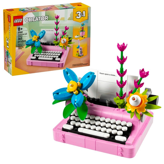 LEGO 31169: Creator 3in1 - Typemachine met bloemen