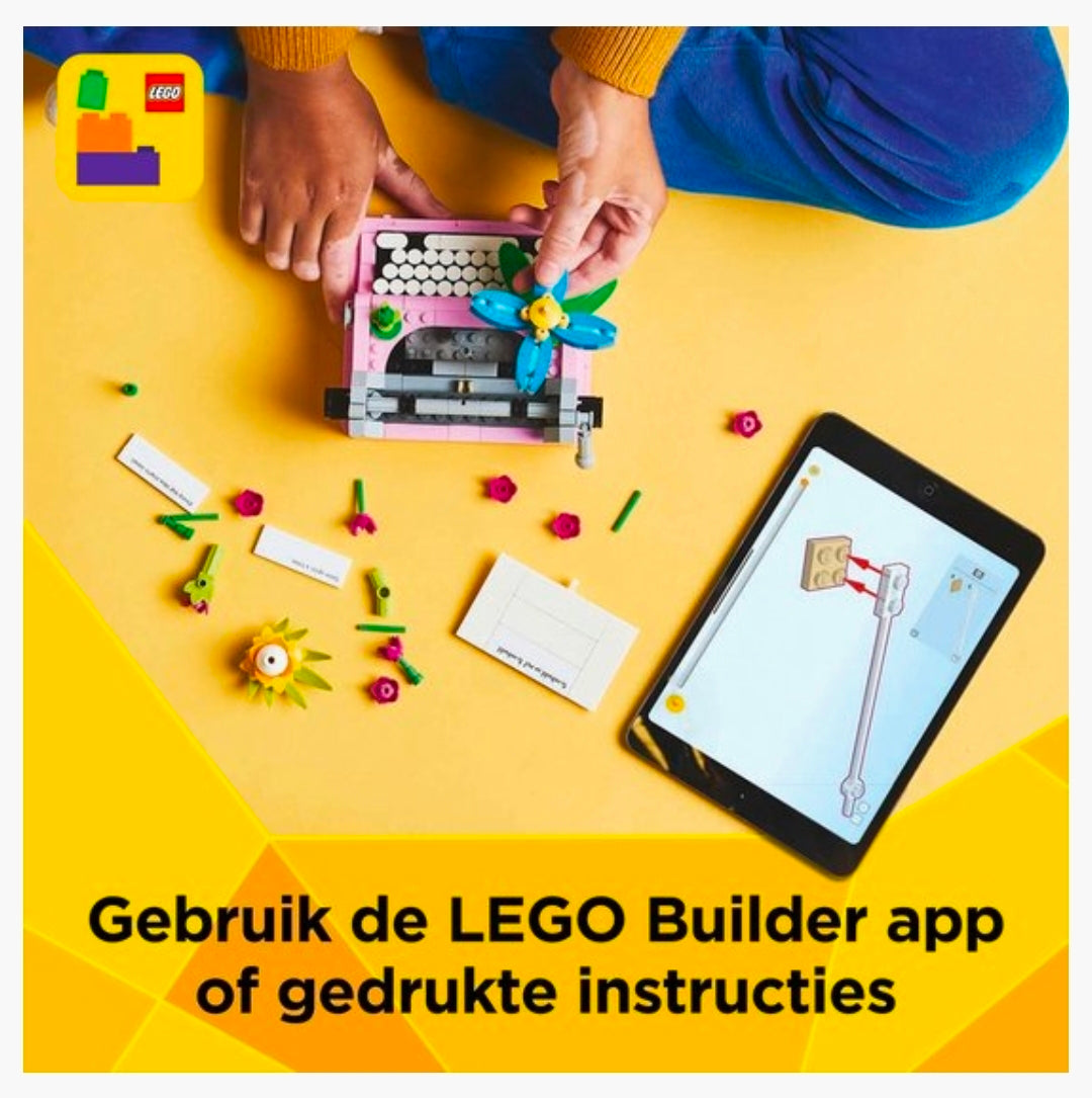 LEGO 31169: Creator 3in1 - Typemachine met bloemen