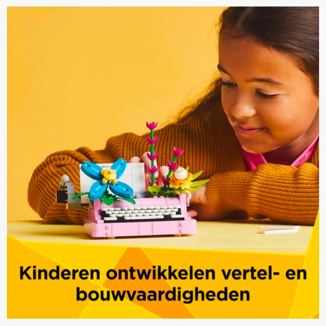 LEGO 31169: Creator 3in1 - Typemachine met bloemen