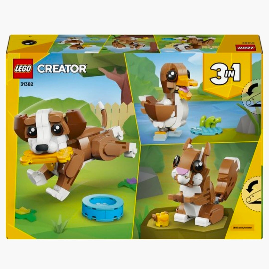 LEGO 31382: Creator 3in1 - Schattige dieren: Speelse Puppy