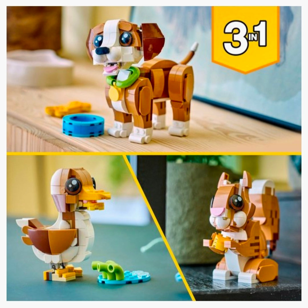 LEGO 31382: Creator 3in1 - Schattige dieren: Speelse Puppy