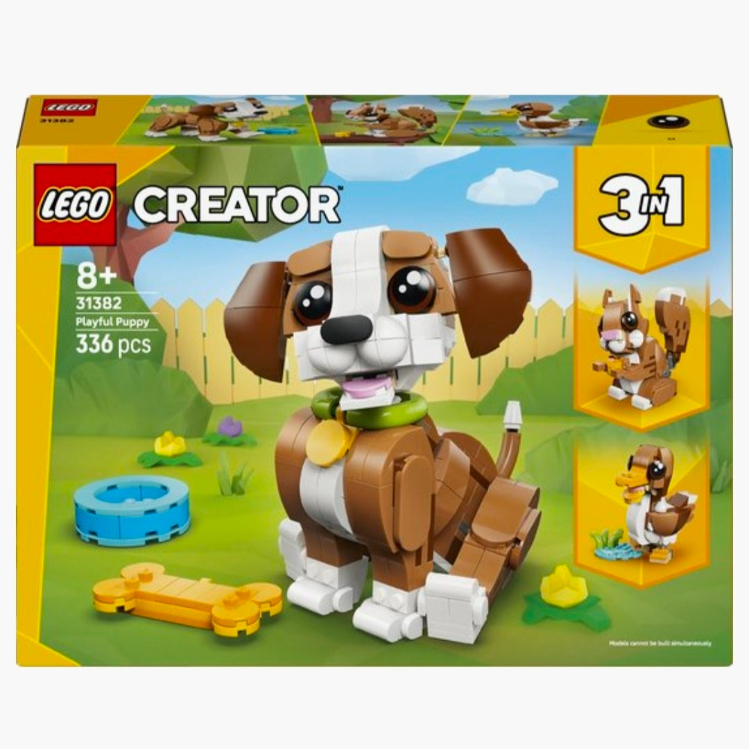 LEGO 31382: Creator 3in1 - Schattige dieren: Speelse Puppy