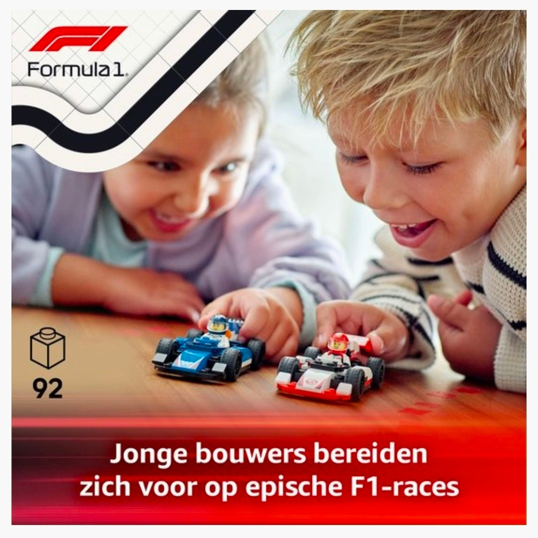 LEGO 60464: F1 Williams Racing en Haas racewagens