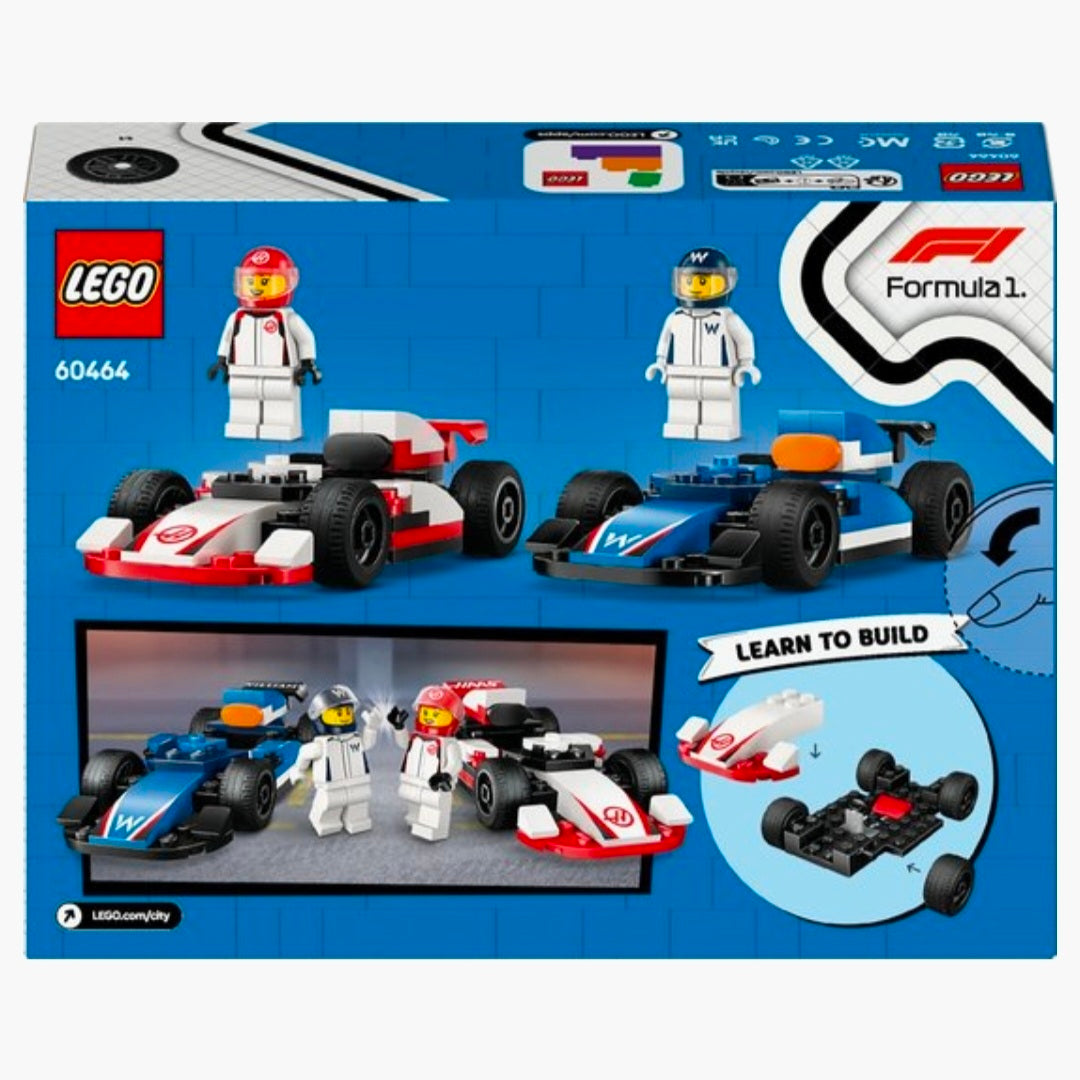LEGO 60464: F1 Williams Racing en Haas racewagens