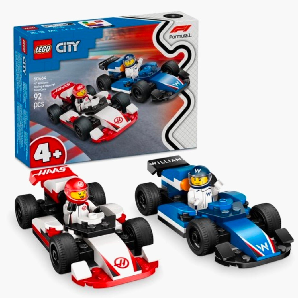 LEGO 60464: F1 Williams Racing en Haas racewagens
