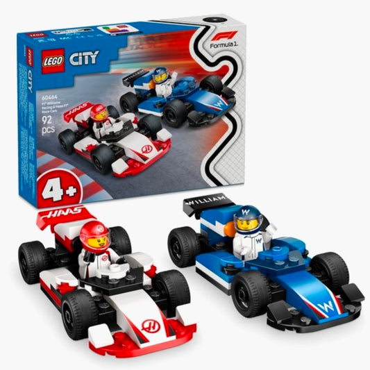 LEGO 60464: F1 Williams Racing en Haas racewagens