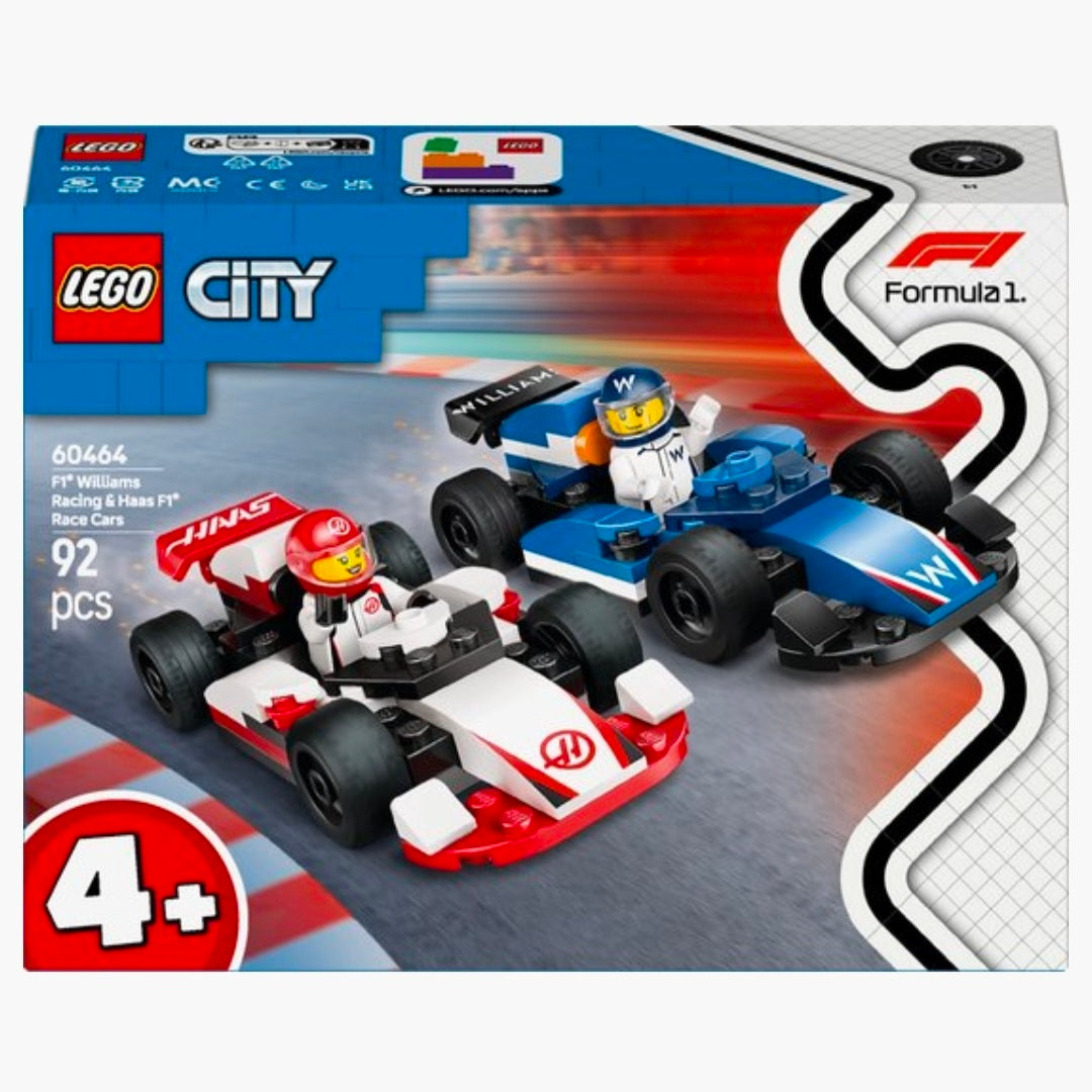 LEGO 60464: F1 Williams Racing en Haas racewagens