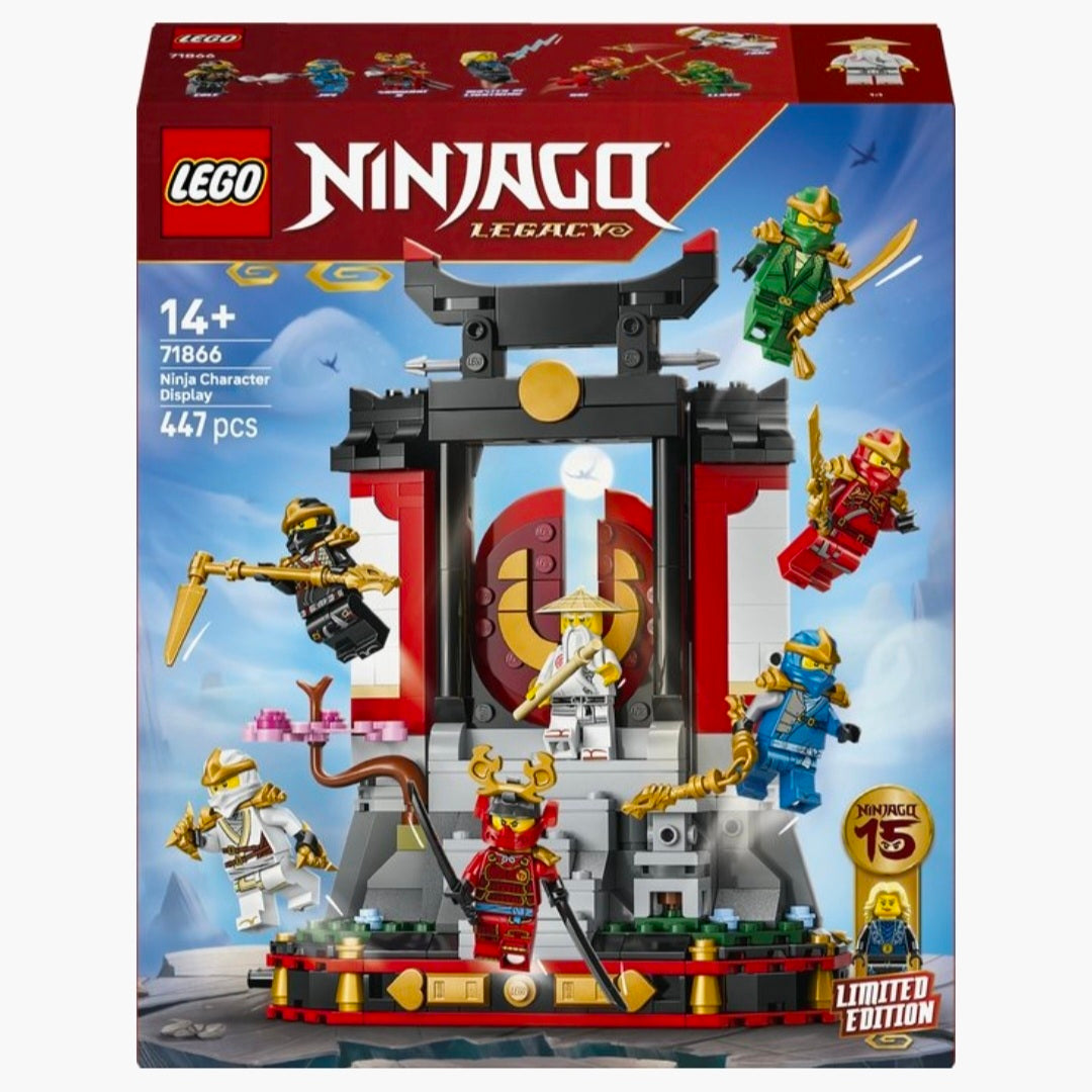 LEGO 71866: 15-Jarig Jubileum -  Display met Ninjapersonages
