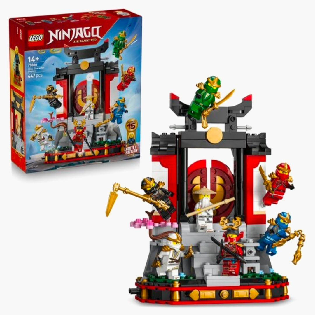 LEGO 71866: 15-Jarig Jubileum -  Display met Ninjapersonages
