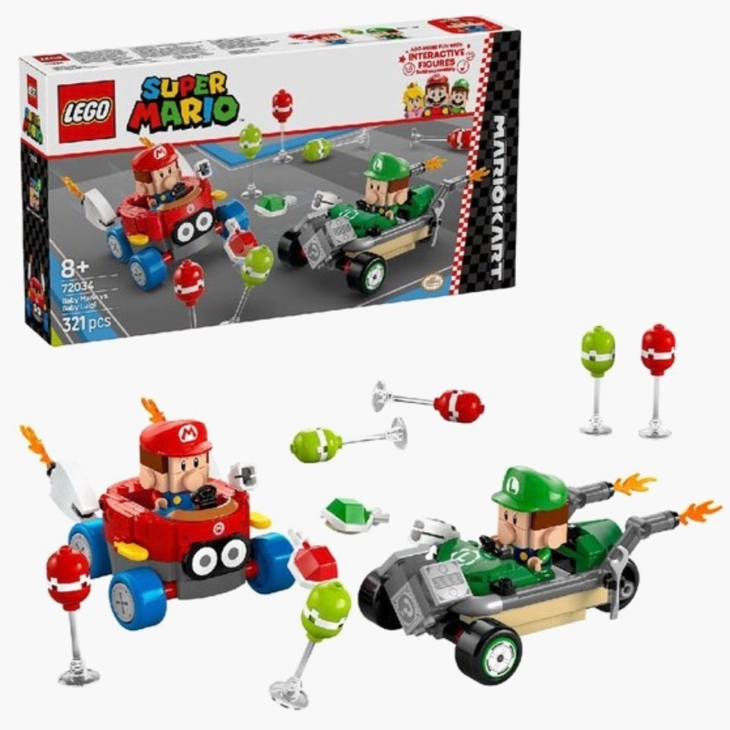 LEGO 72034: Mario Kart™ – Baby Mario vs. Baby Luigi