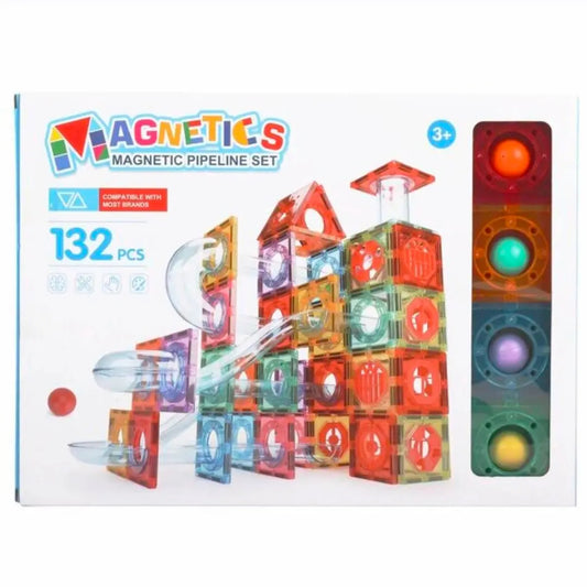 Magnetisch Knikkerbaan - 132 delig  -  Multiplaza
