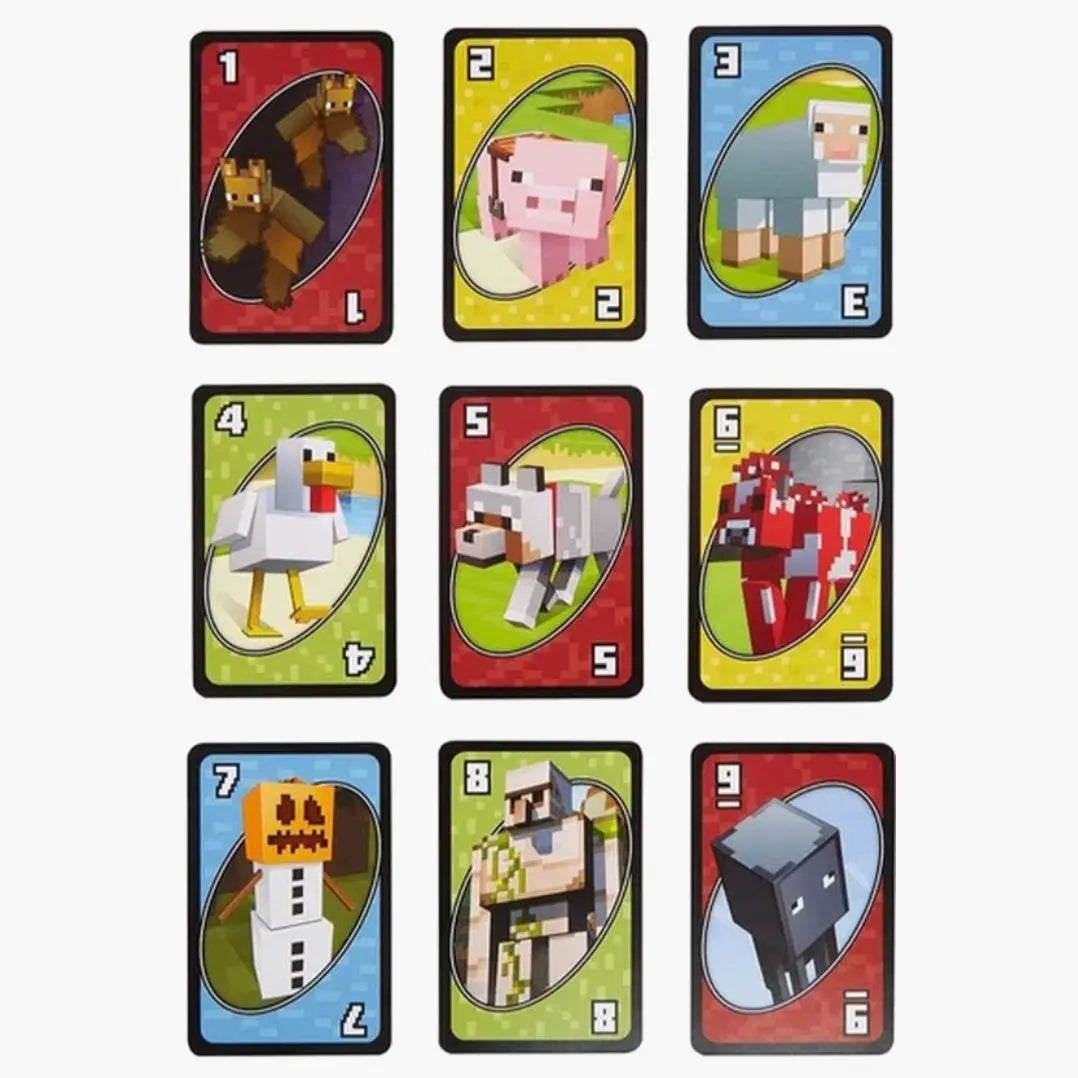 Mattel: Uno Minecraft - Kaartspel  -  Multiplaza