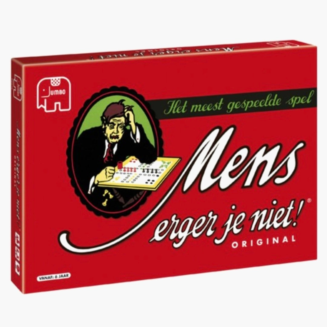 Jumbo: Orginal Mens erger je niet - Dubbelzijdig Speelbord