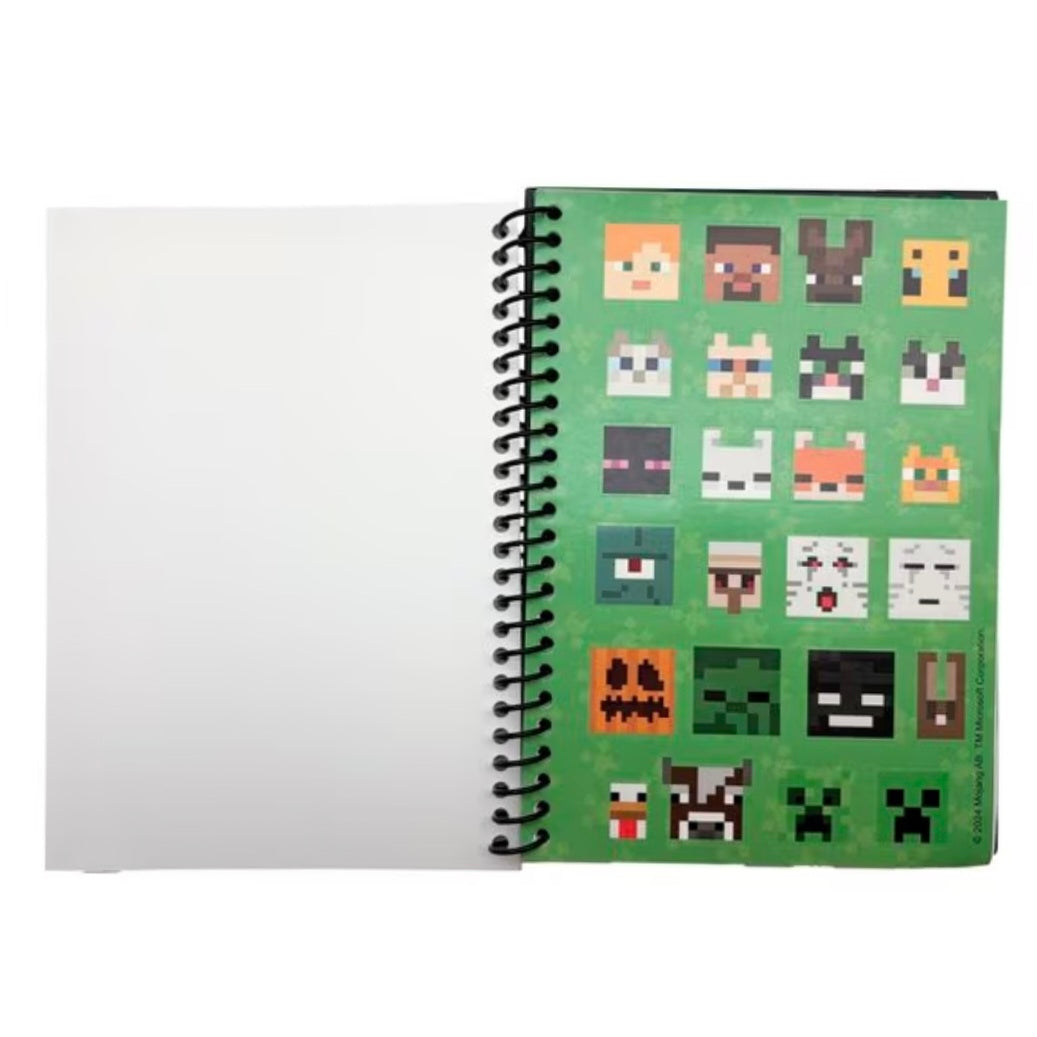 Minecraft: A5 Notitieboek + Stickers
