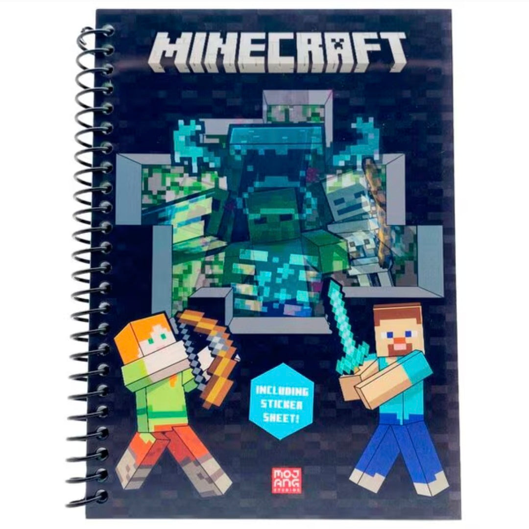 Minecraft: A5 Notitieboek + Stickers