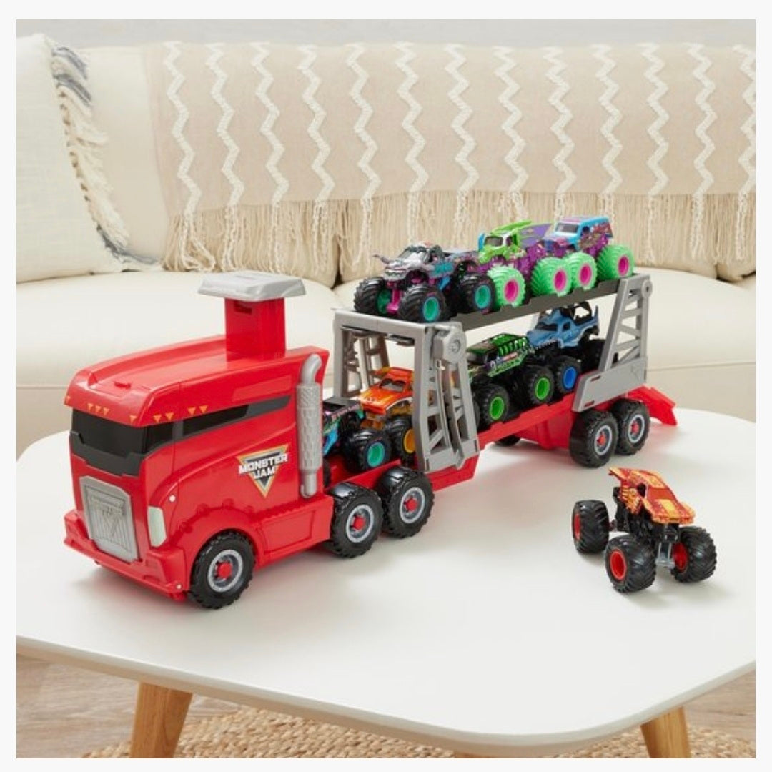 Monster Jam: 2in1 Launch N'Go Hauler Speelset