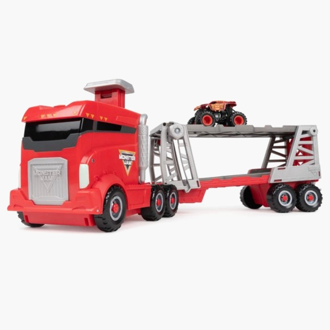 Monster Jam: 2in1 Launch N'Go Hauler Speelset