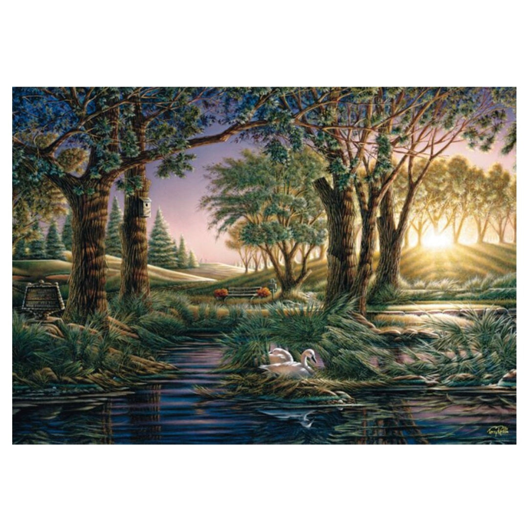 Schmidt: Perry Redlin - Morning magic at the lake - 1000