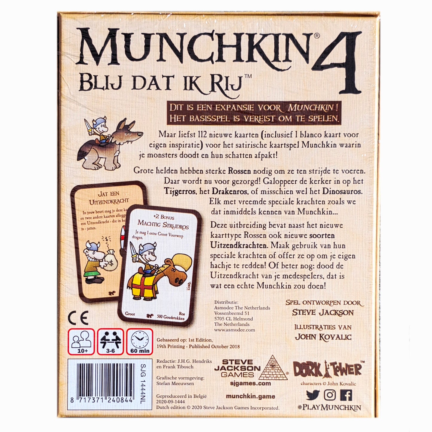 Munchkin 4: Blij dat ik Rij - Uitbreiding (NL)