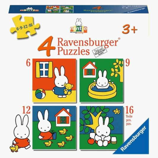 Ravensburger: Nijntje - 4 Puzzels  6+9+12+16