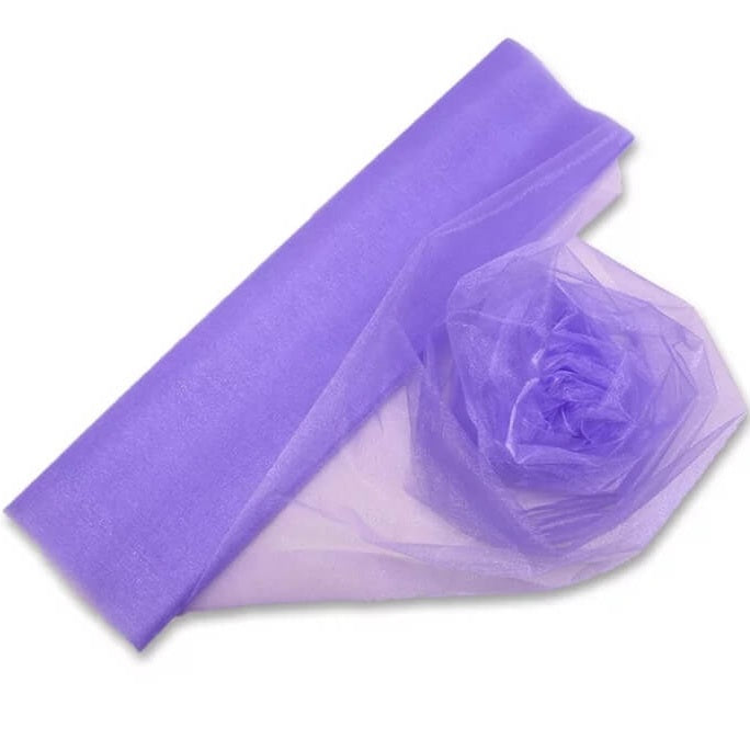 0,5 x 10m Organza  - diverse kleuren OP=OP