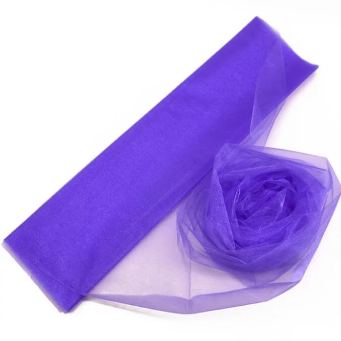 0,5 x 10m Organza  - diverse kleuren OP=OP