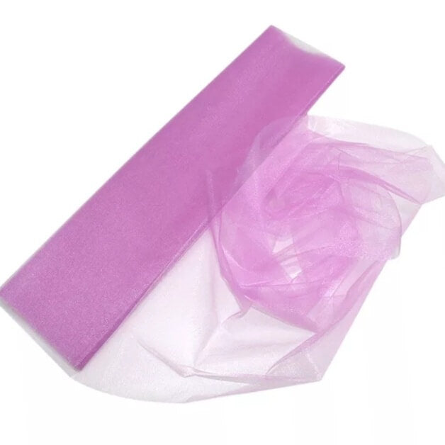 0,5 x 10m Organza  - diverse kleuren OP=OP