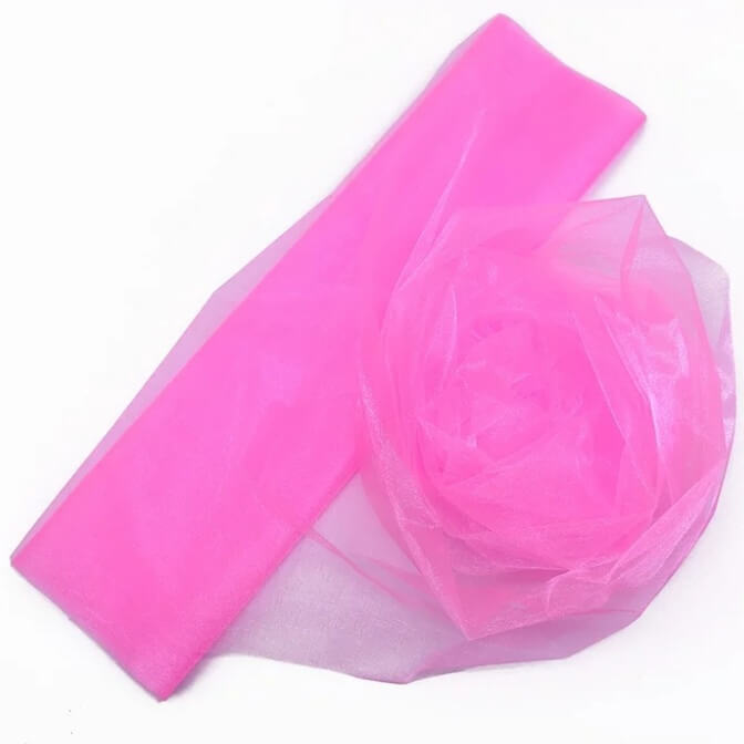 0,5 x 10m Organza  - diverse kleuren OP=OP