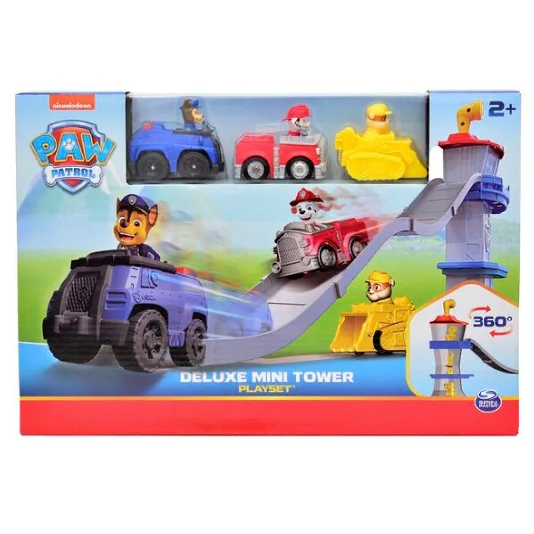 Paw Patrol: Deluxe Mini Tower Speelset incl 3 Auto's