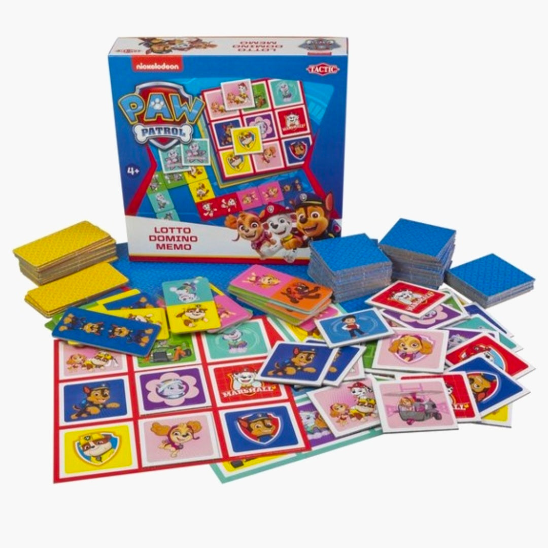 Paw Patrol: Lotto - Domino - Memory 3in1