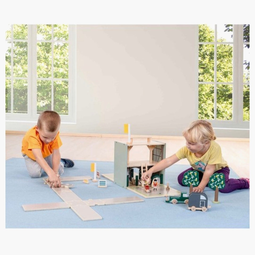 Pinolino: Houten Manege Lisse en accessoires