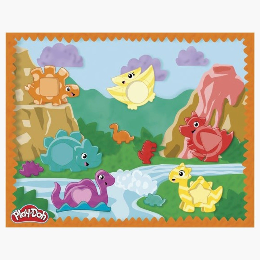 Play-Doh: Vormen en Kleuren Dino Starter Kleiset